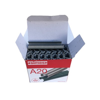 A20 galvanised staples for manual staplers